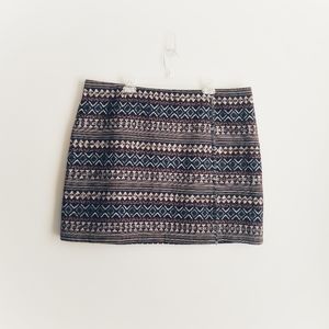 Cato Aztec print mini skirt